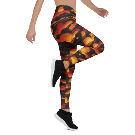 Ember Moon Tides on a Leggings