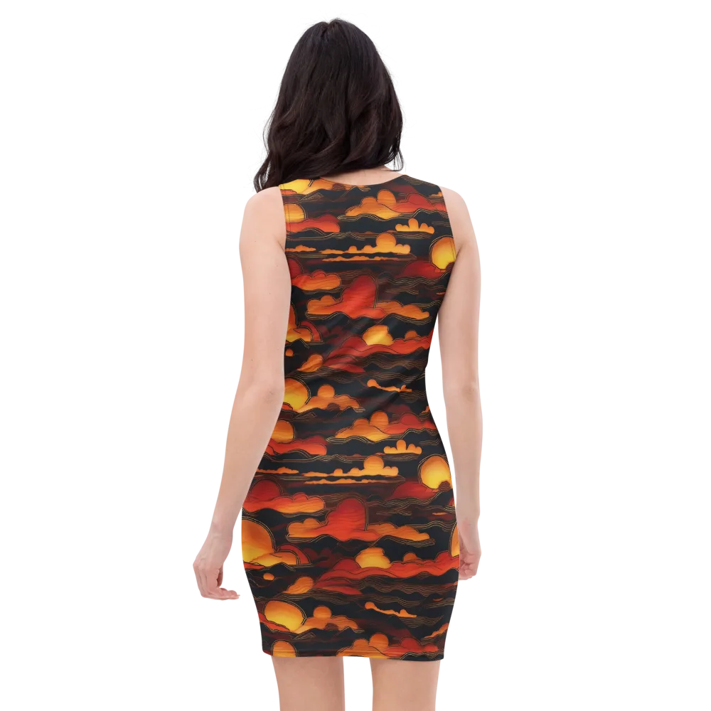 Ember Moon Tides on Bodycon Dress — Back