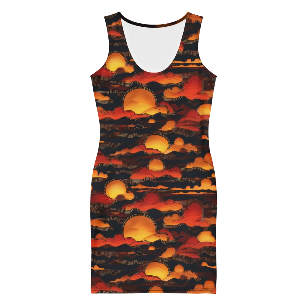 Ember Moon Tides on Bodycon Dress — Front