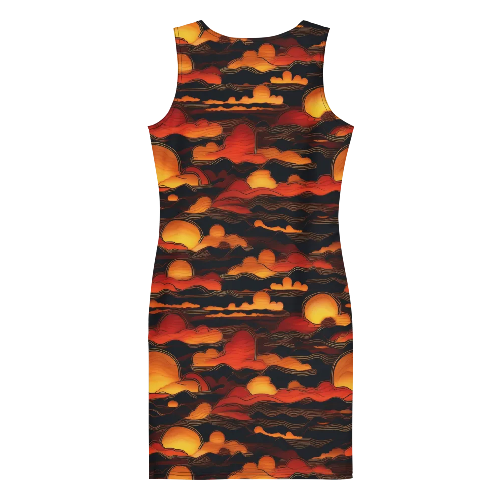 Ember Moon Tides on Bodycon Dress — Back