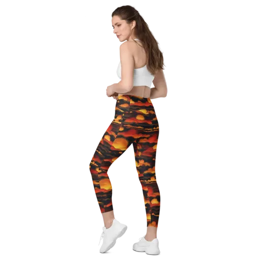 Ember Moon Tides on a Leggings with Pockets