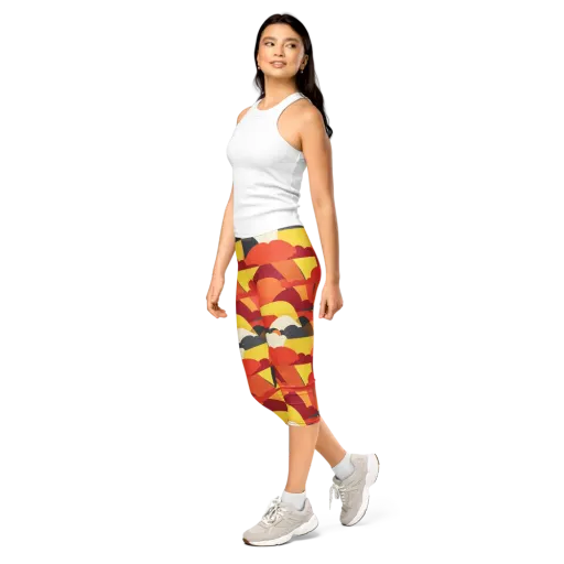 Solar Cloud Parade on a Capri Leggings