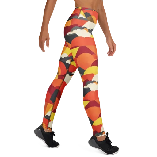 Solar Cloud Parade on a Yoga Leggings