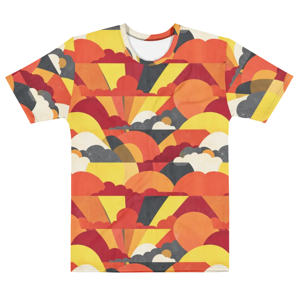 Solar Cloud Parade on Men's Cotton Crew Neck T-Shirt — Front