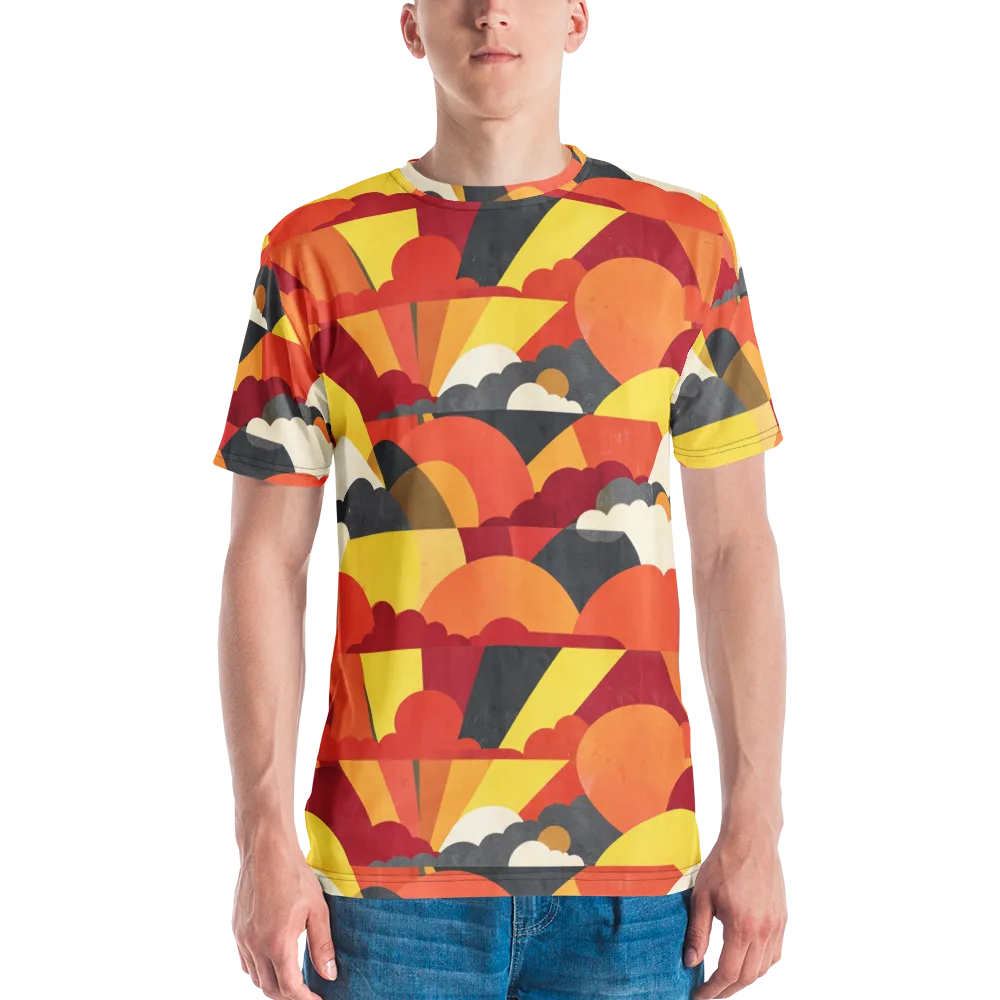 Solar Cloud Parade on Men's Crew Neck T-Shirt — Front