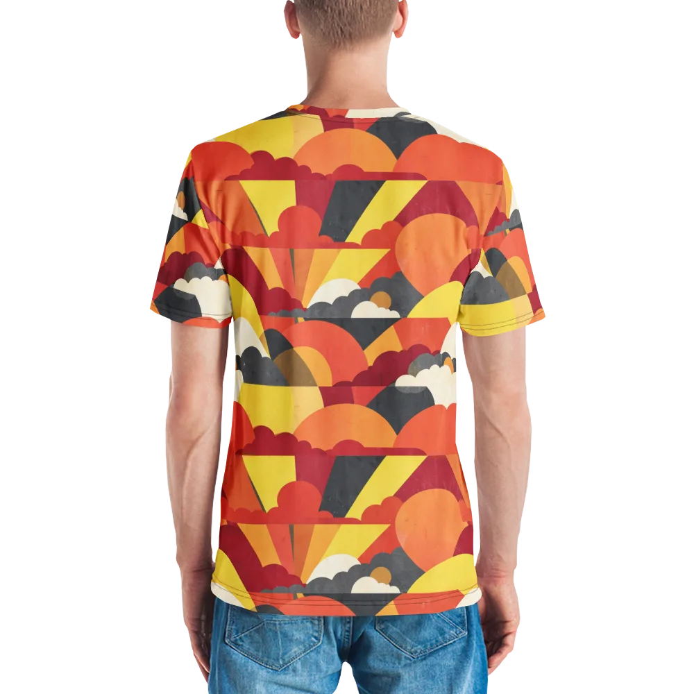 Solar Cloud Parade on Men's Crew Neck T-Shirt — Back