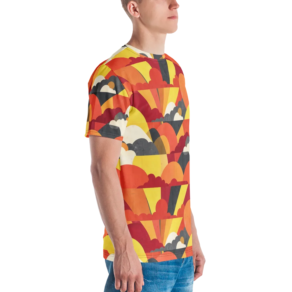 Solar Cloud Parade on Men's Crew Neck T-Shirt — Right