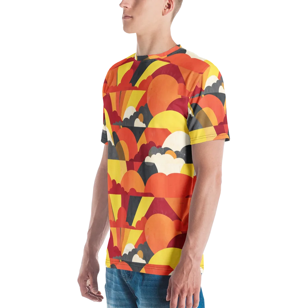 Solar Cloud Parade on Men's Crew Neck T-Shirt — Left