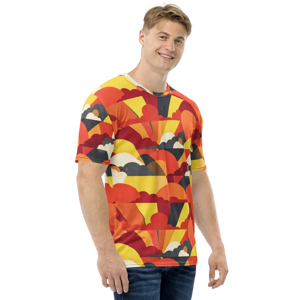 Solar Cloud Parade on Men's Crew Neck T-Shirt — Right