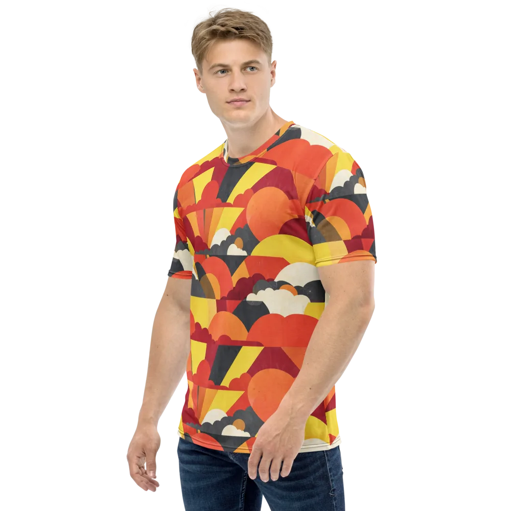Solar Cloud Parade on Men's Crew Neck T-Shirt — Left