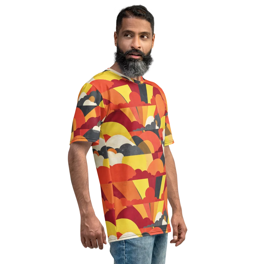 Solar Cloud Parade on Men's Crew Neck T-Shirt — Right