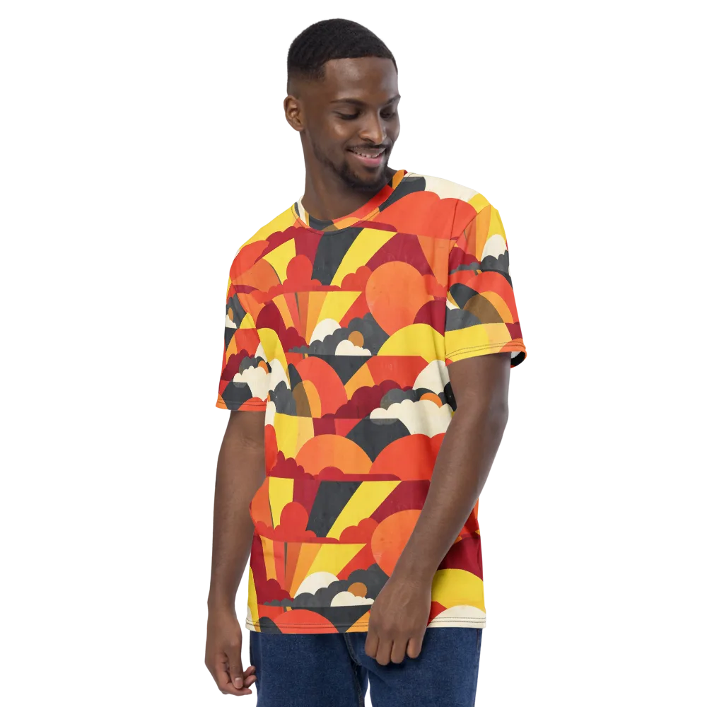 Solar Cloud Parade on Men's Crew Neck T-Shirt — Left