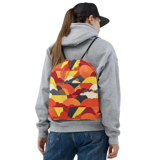 Solar Cloud Parade on a Drawstring Bag