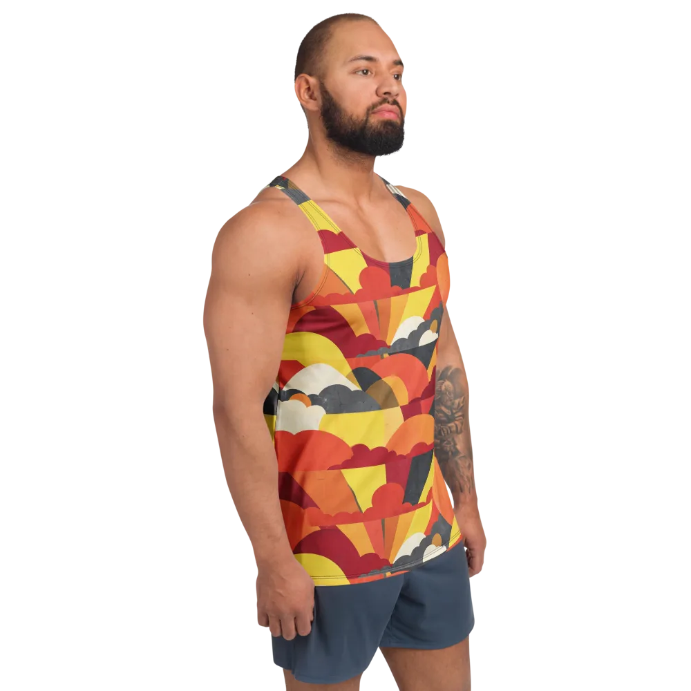 Solar Cloud Parade on Men's Tank Top — Right Front
