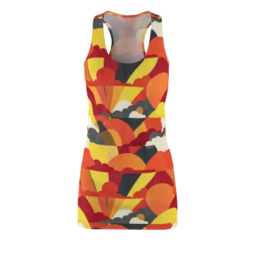 Solar Cloud Parade on a Racerback Dress