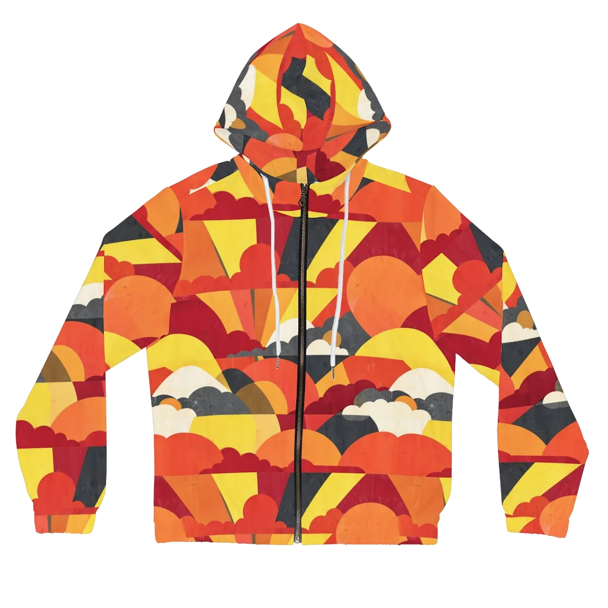 Solar Cloud Parade on Women's Full-Zip Hoodie — Front