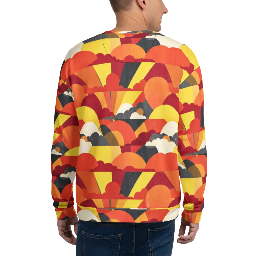 Solar Cloud Parade on Sweatshirt — Back