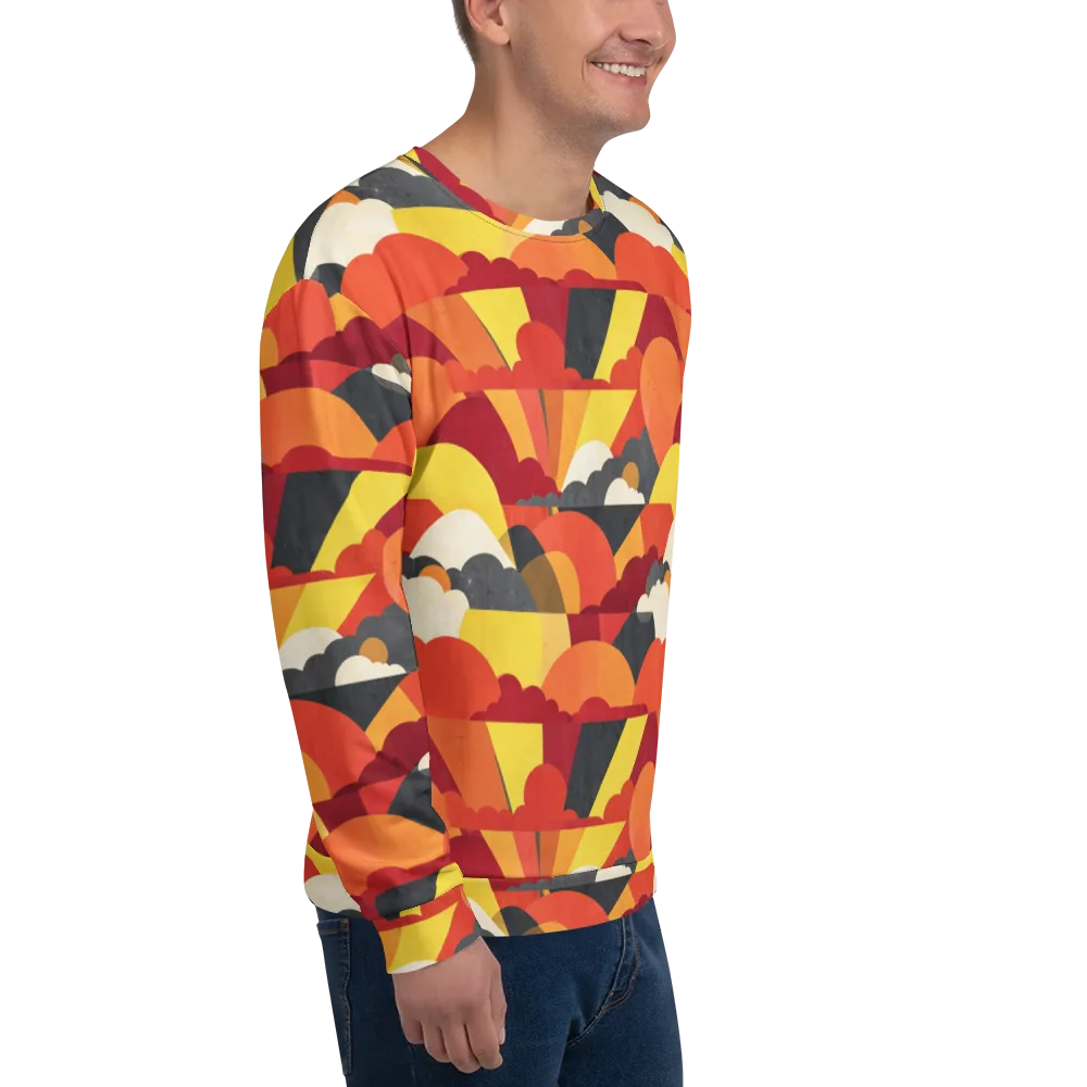 Solar Cloud Parade on Sweatshirt — Right Front