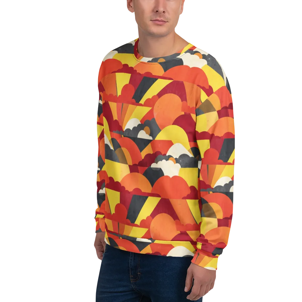 Solar Cloud Parade on Sweatshirt — Left Front