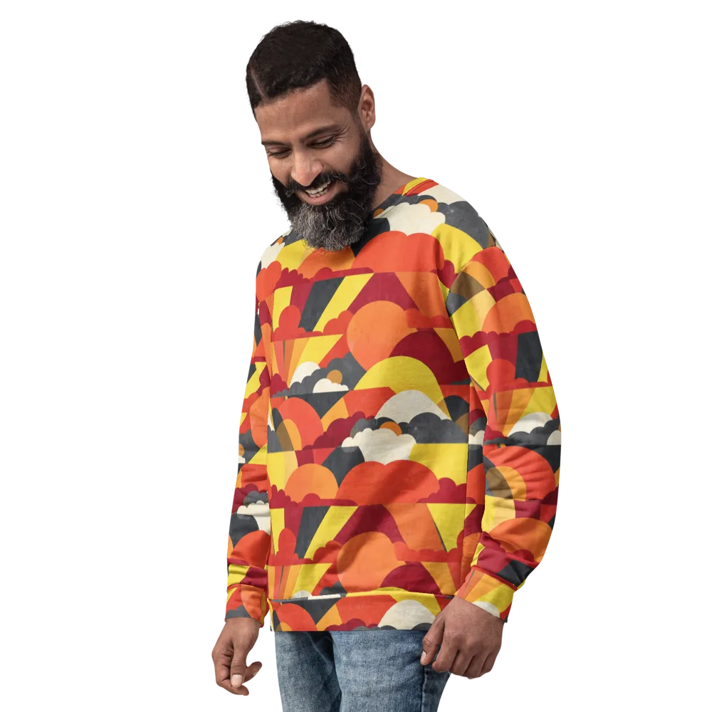 Solar Cloud Parade on Sweatshirt — Left Front