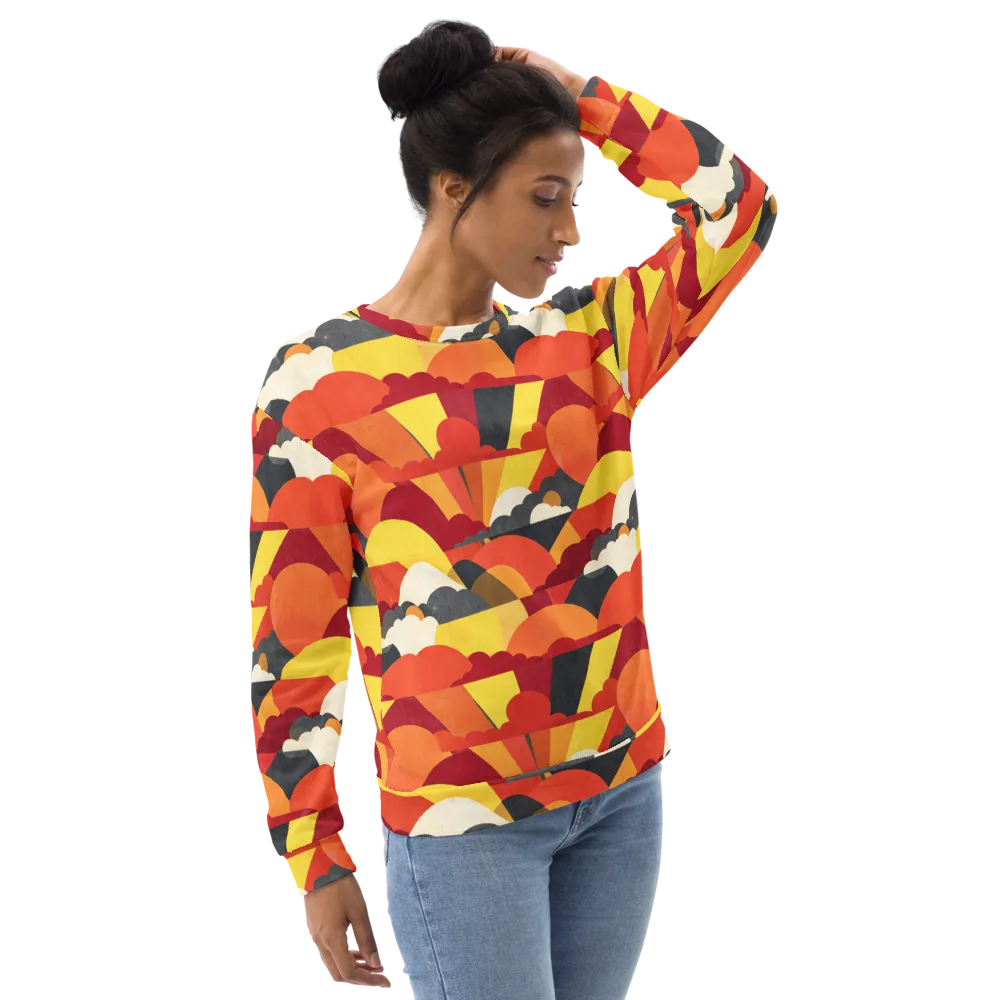Solar Cloud Parade on Sweatshirt — Right Front