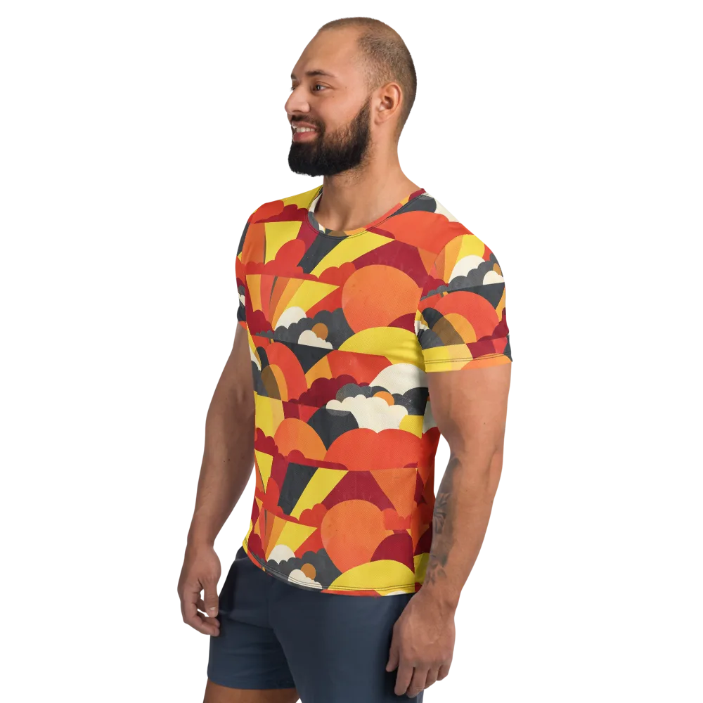 Solar Cloud Parade on Men's Athletic T-Shirt — Left