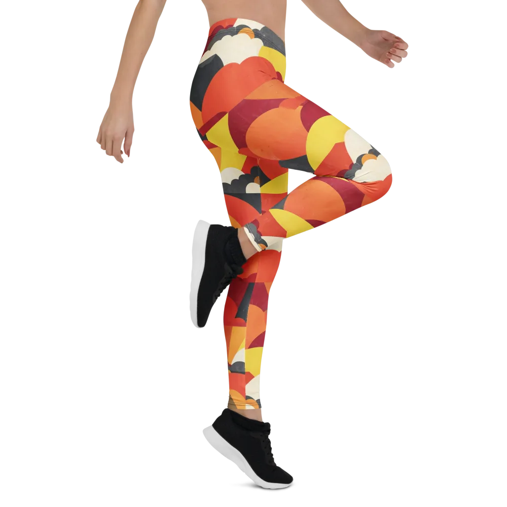 Solar Cloud Parade on Leggings — Right