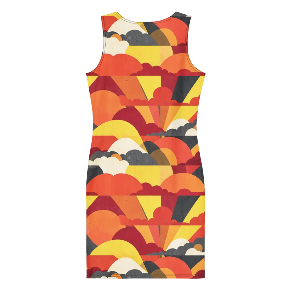 Solar Cloud Parade on Bodycon Dress — Back