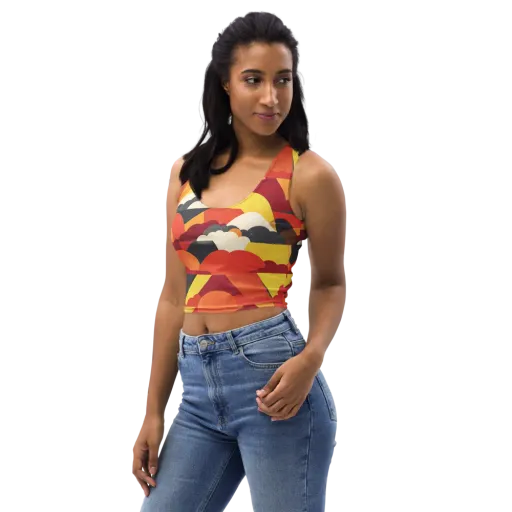 Solar Cloud Parade on a Crop Top