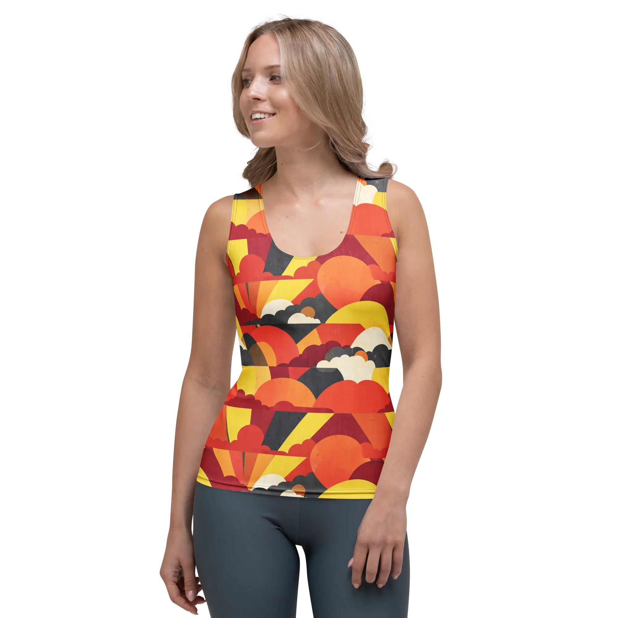 Solar Cloud Parade on Women's Tank Top — Front