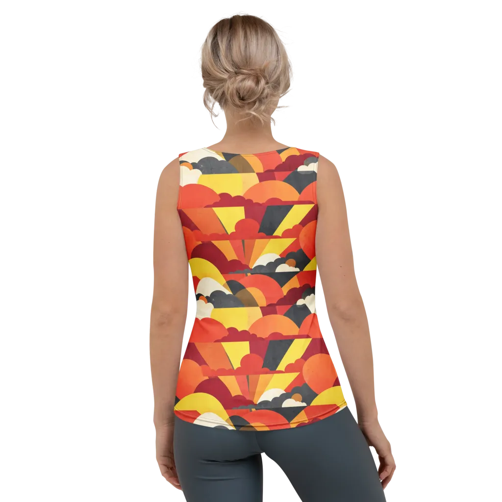 Solar Cloud Parade on Women's Tank Top — Back