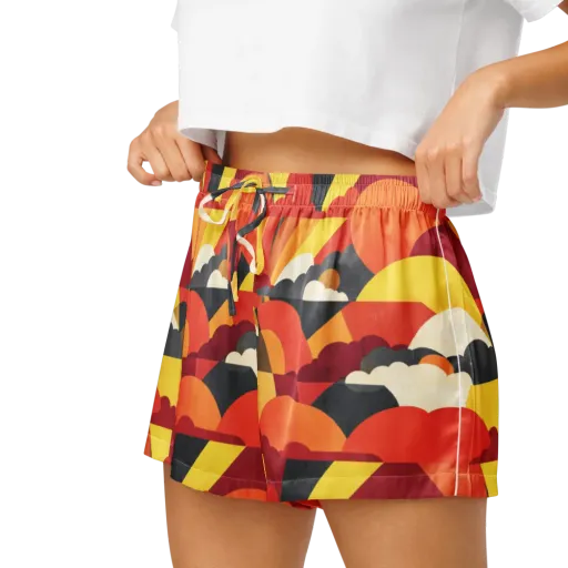 Solar Cloud Parade on a Women's Pajama Shorts