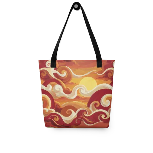 Sunset Undertow on a Tote Bag