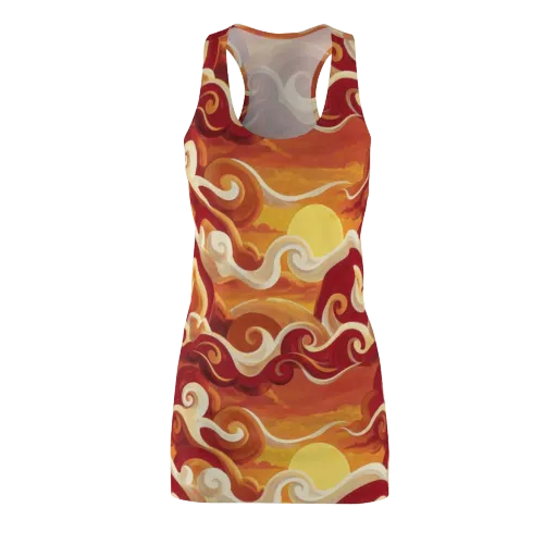 Sunset Undertow on a Racerback Dress