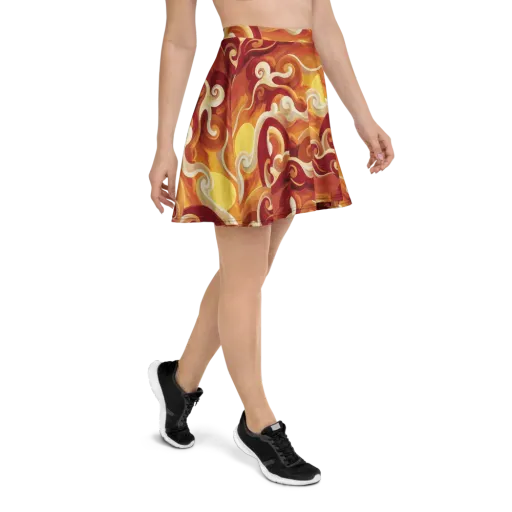 Sunset Undertow on a Skater Skirt