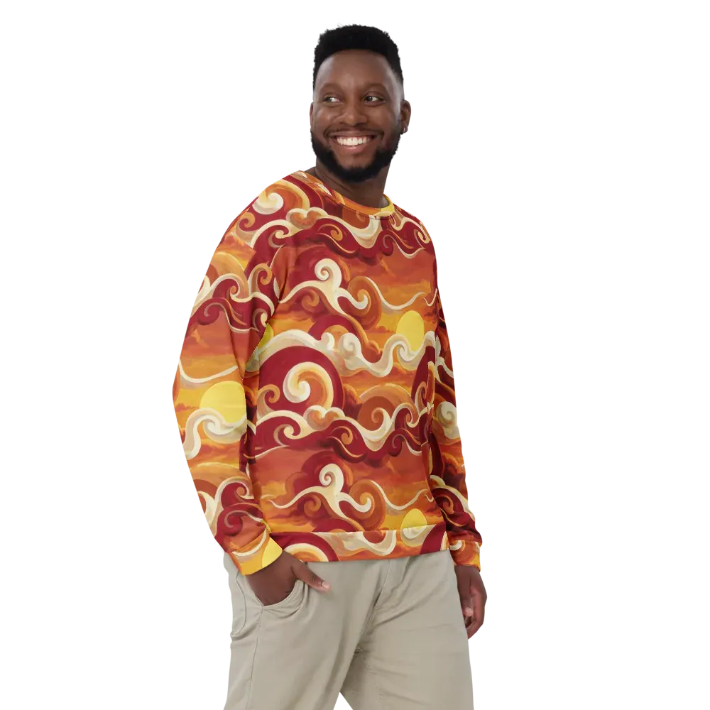 Sunset Undertow on Sweatshirt — Front