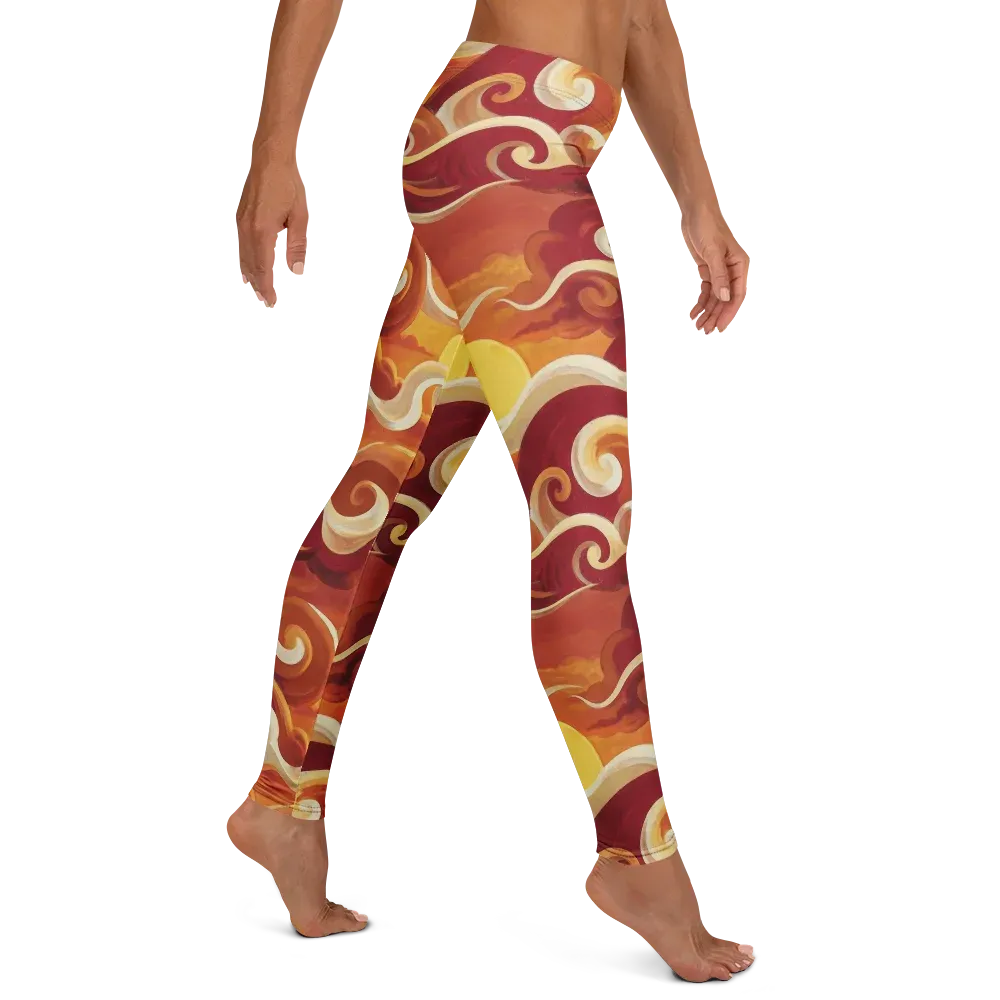Sunset Undertow on Leggings — Right