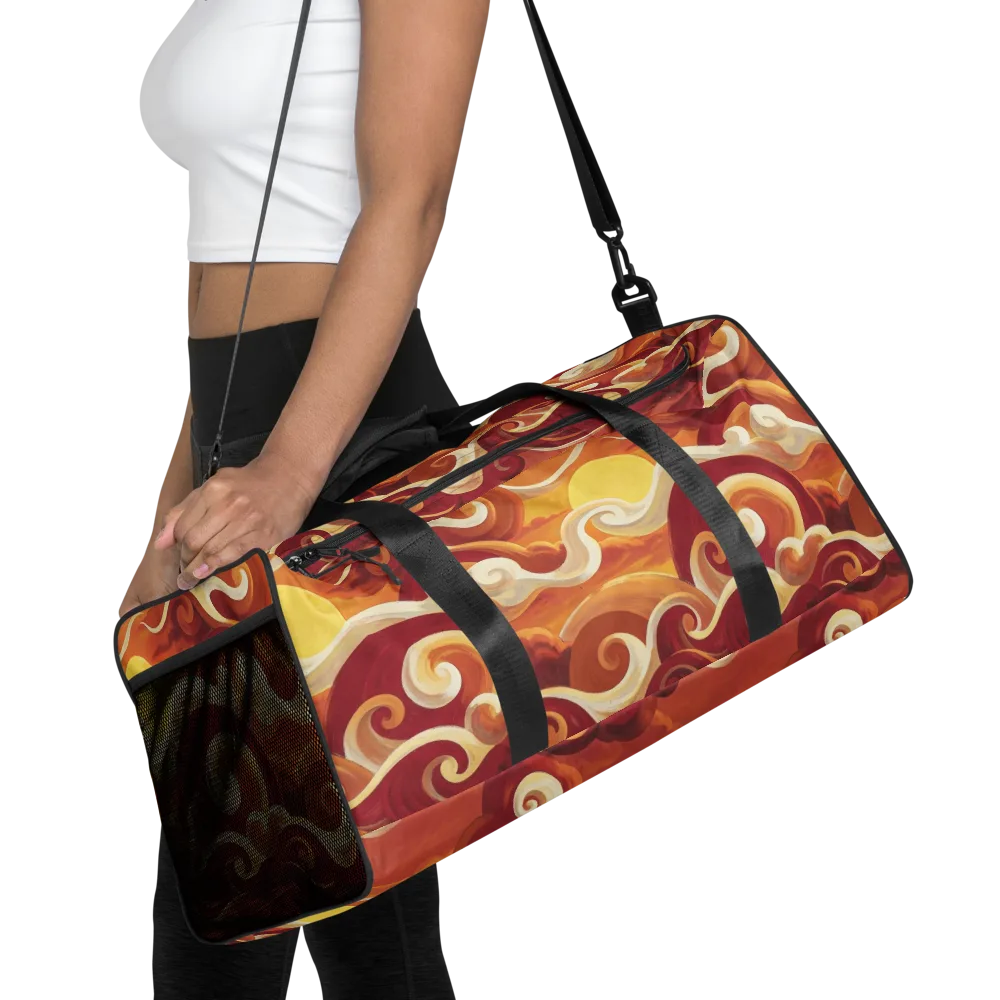 Sunset Undertow on Duffle Bag — Front