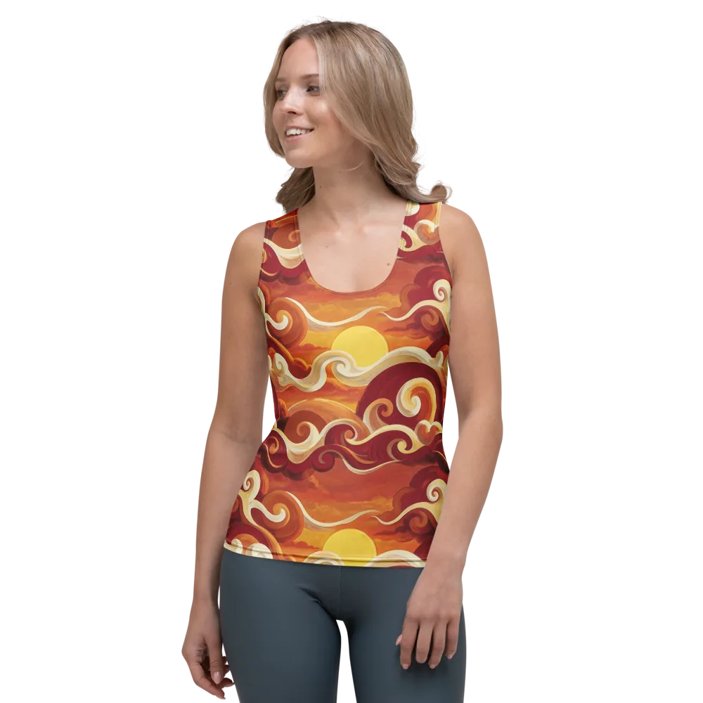 Sunset Undertow on Women's Tank Top — Front