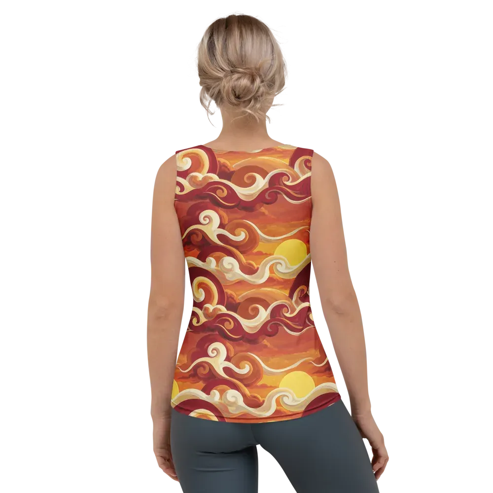 Sunset Undertow on Women's Tank Top — Back