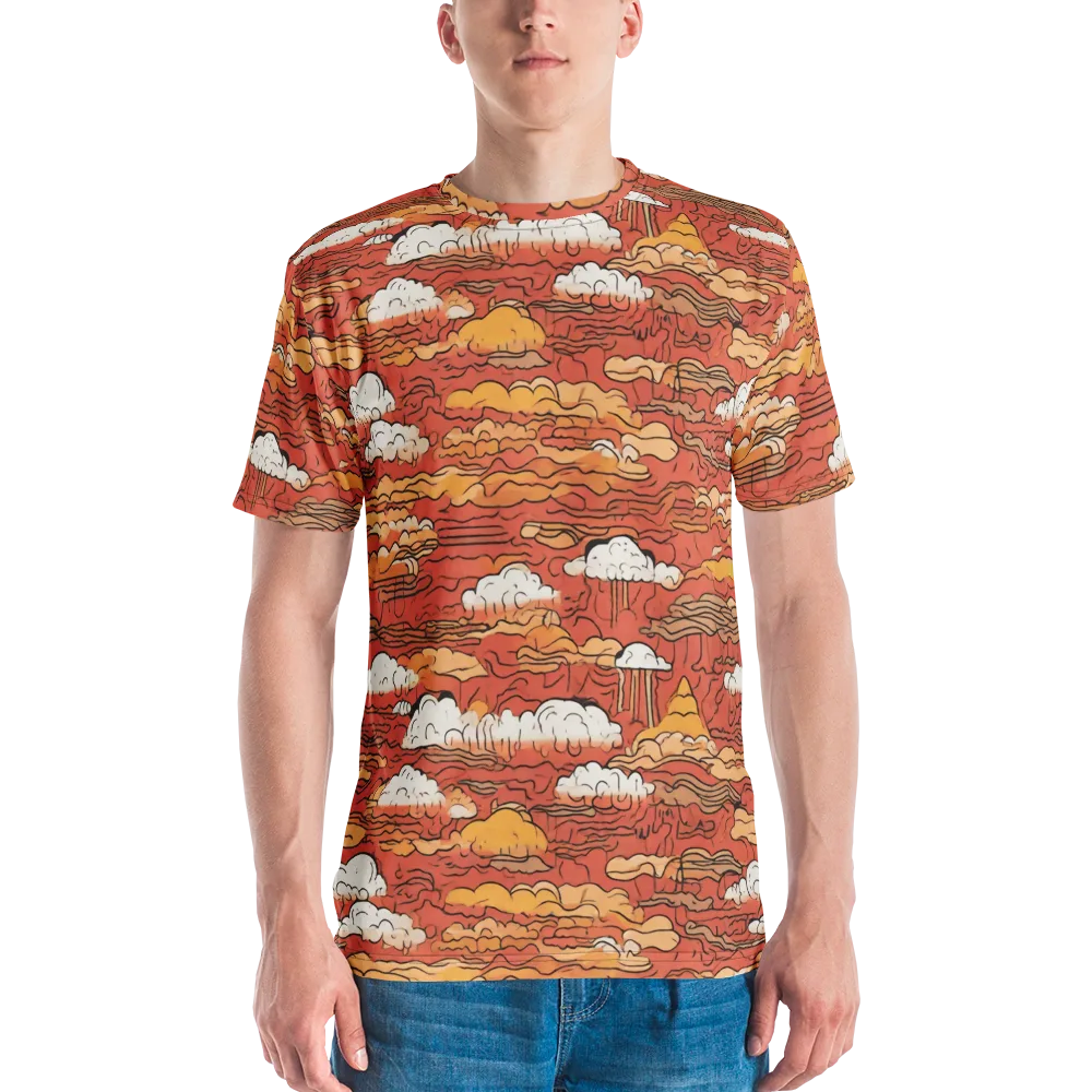 Ember Cloudscape on Men's Crew Neck T-Shirt — Front