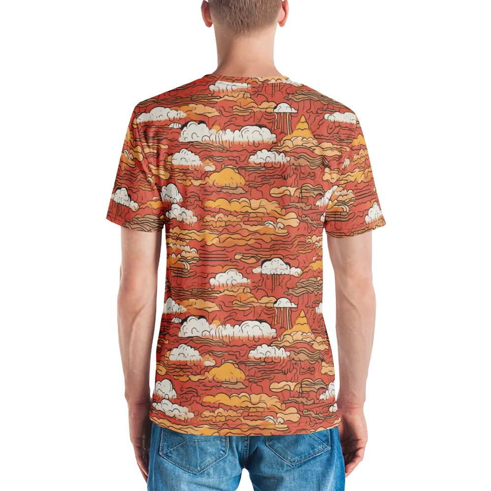 Ember Cloudscape on Men's Crew Neck T-Shirt — Back