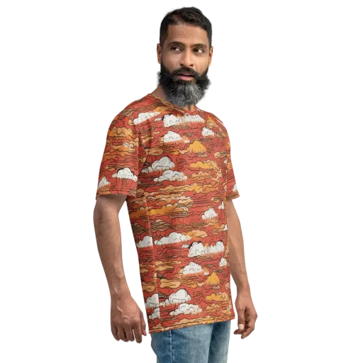 Ember Cloudscape on a Men's Crew Neck T-Shirt