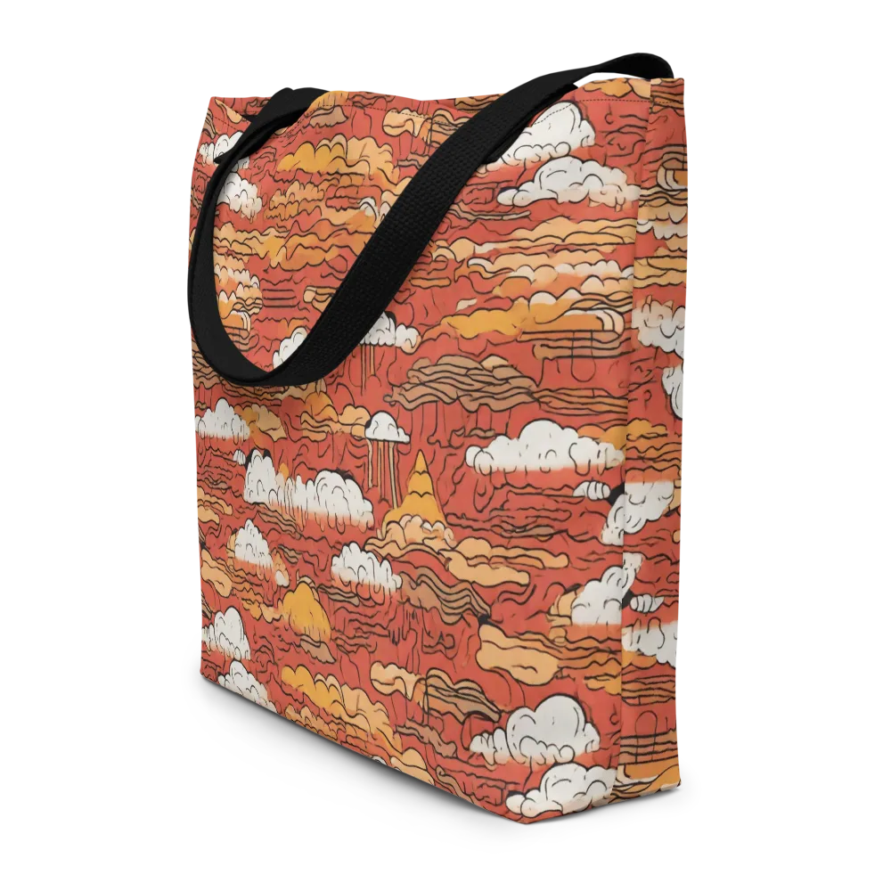 Ember Cloudscape on Large Tote Bag W/ Pocket — Front