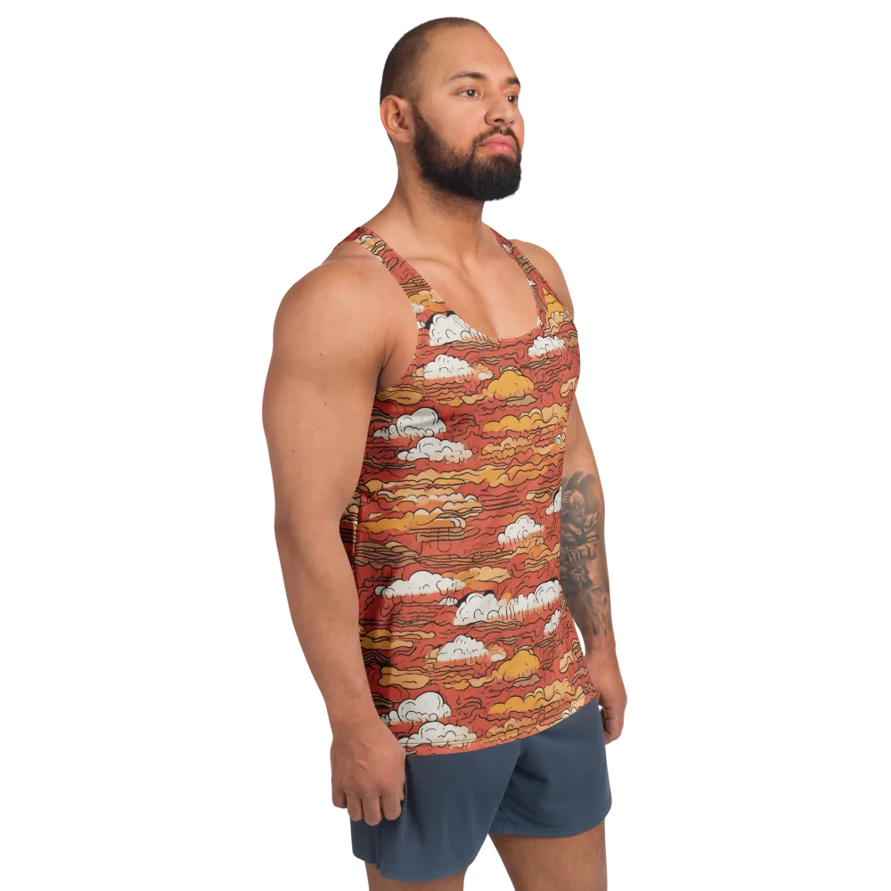Ember Cloudscape on Men's Tank Top — Right Front