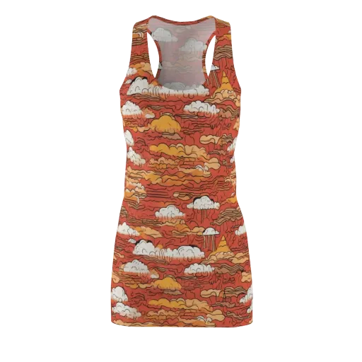 Ember Cloudscape on a Racerback Dress