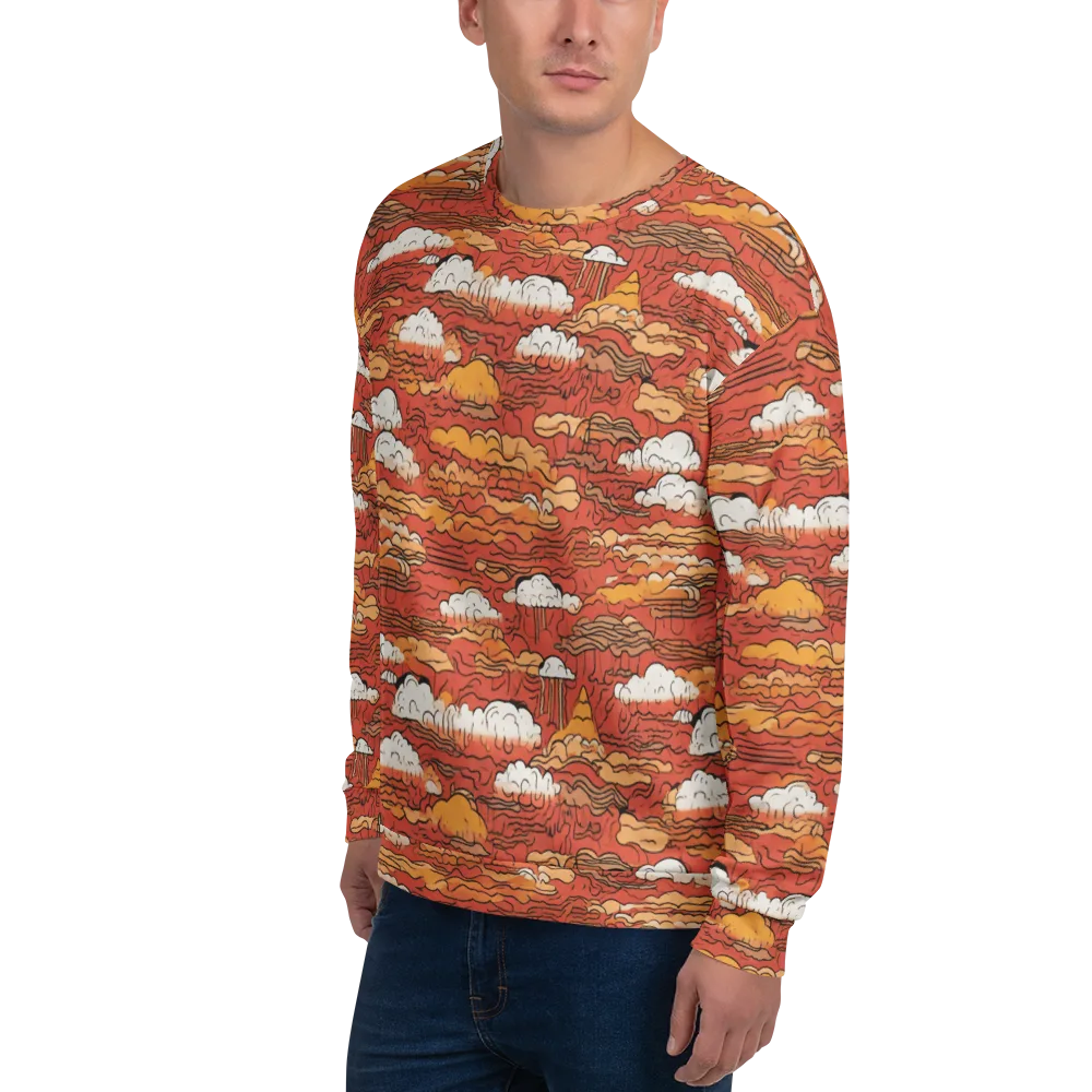 Ember Cloudscape on Sweatshirt — Left Front