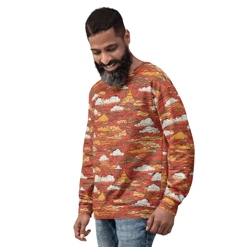 Ember Cloudscape on Sweatshirt — Left Front
