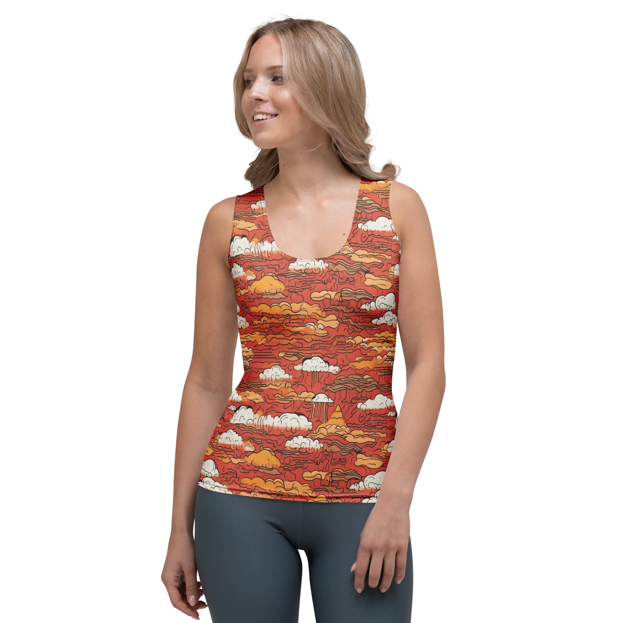 Ember Cloudscape on Women's Tank Top — Front