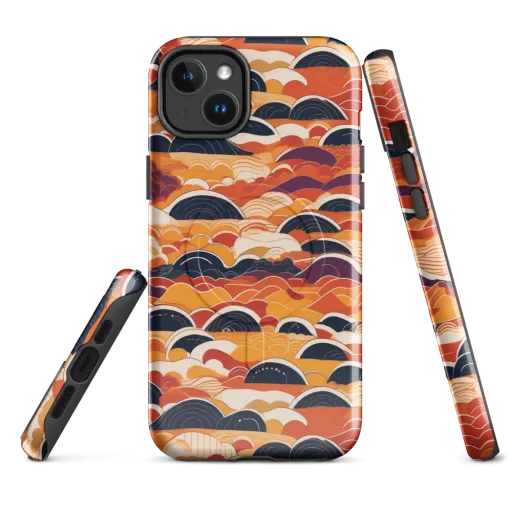 Sunset Wave Sonata on a MagSafe Tough Case for iPhone®